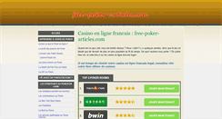 Desktop Screenshot of free-poker-articles.com